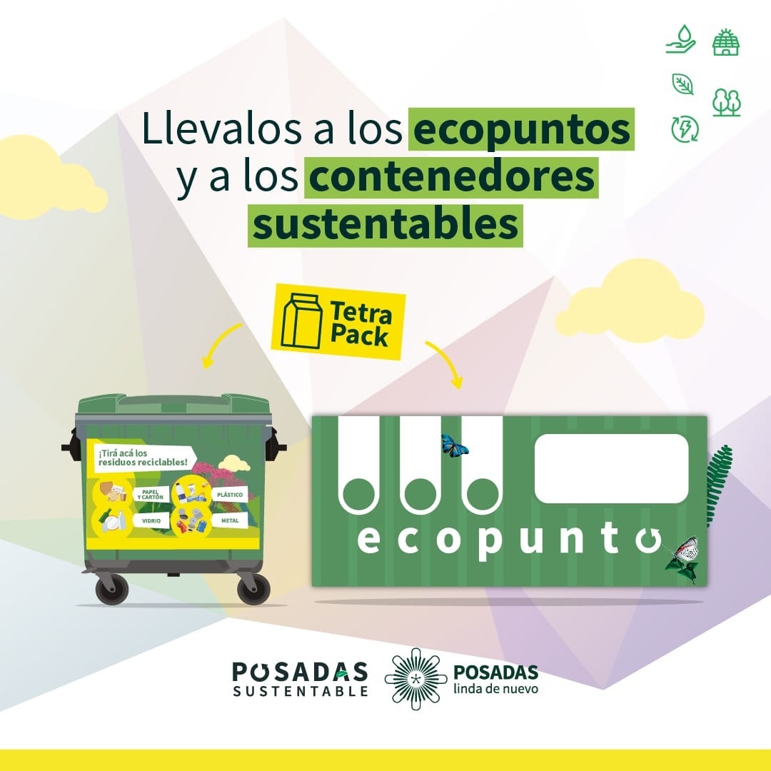 Ecopuntos Ahora también recibirán envases tetrapack Radio Libertad