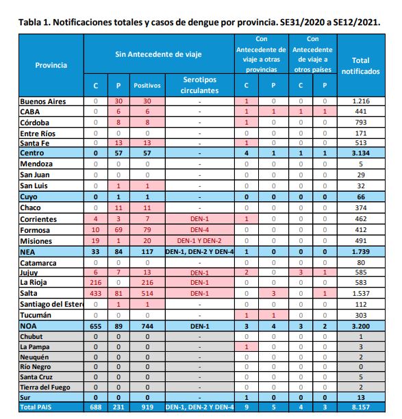 Dengue en Misiones