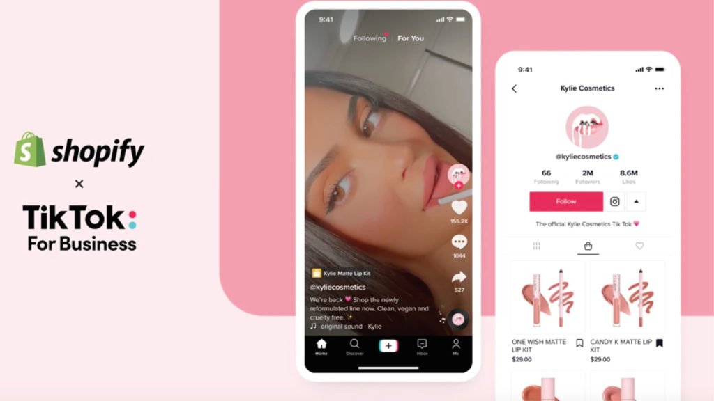 TikTok se asoció a Shopify