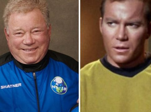 Capitán Kirk de Star Trek viajó al espacio