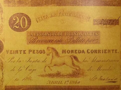 billetes en Argentina
