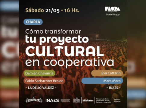 Charla sobre “Cultura Cooperativa” con La Delio Valdez y el INAES