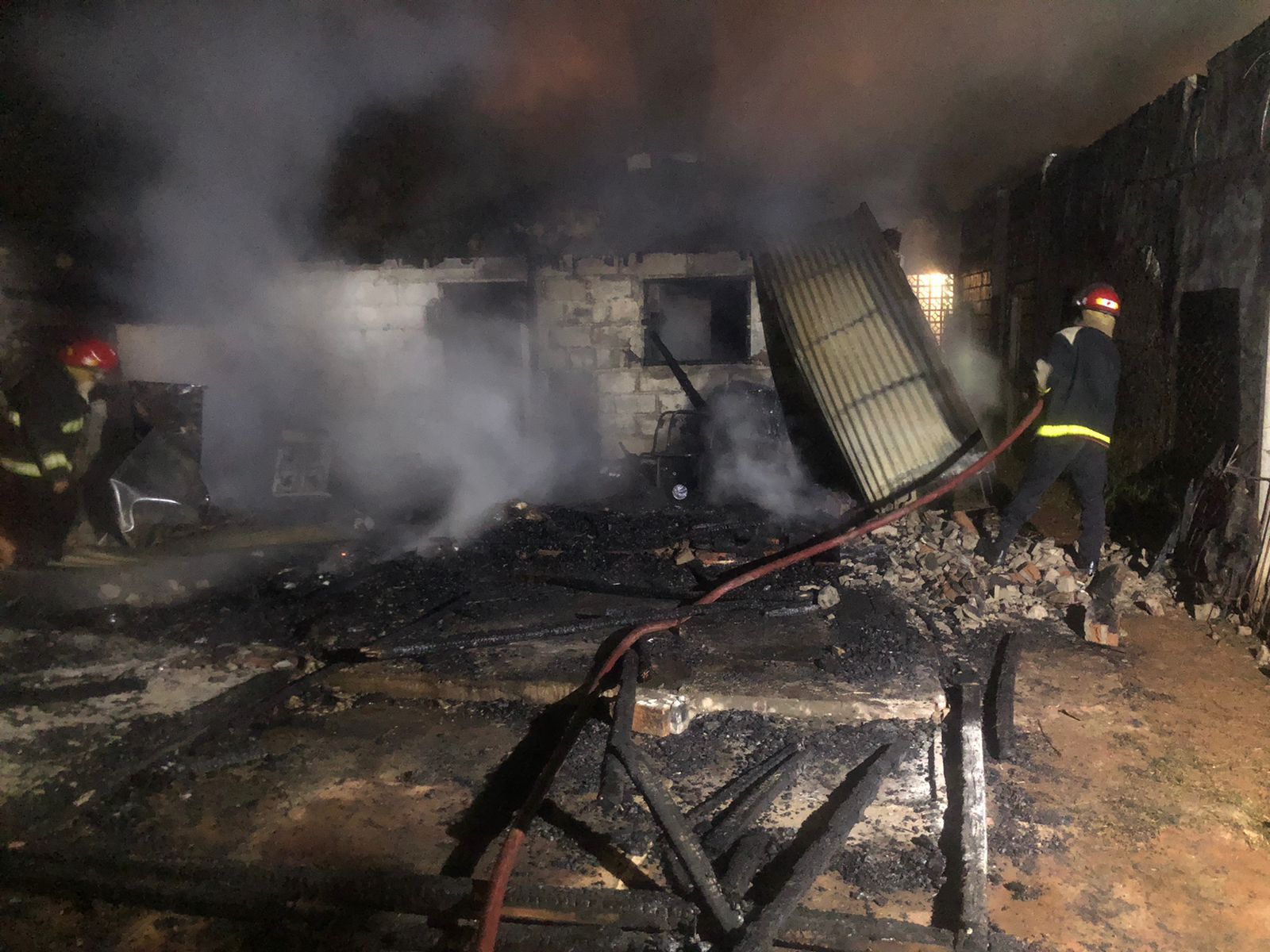 incendio de una vivienda en Posadas