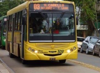 boleto del colectivo urbano