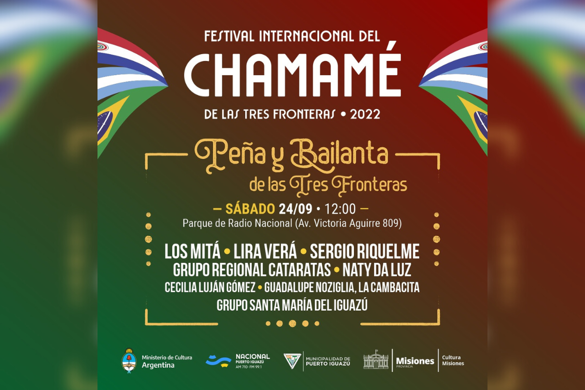 Este sábado, Peña y Bailanta con acento local en el parque de Radio Nacional Iguazú