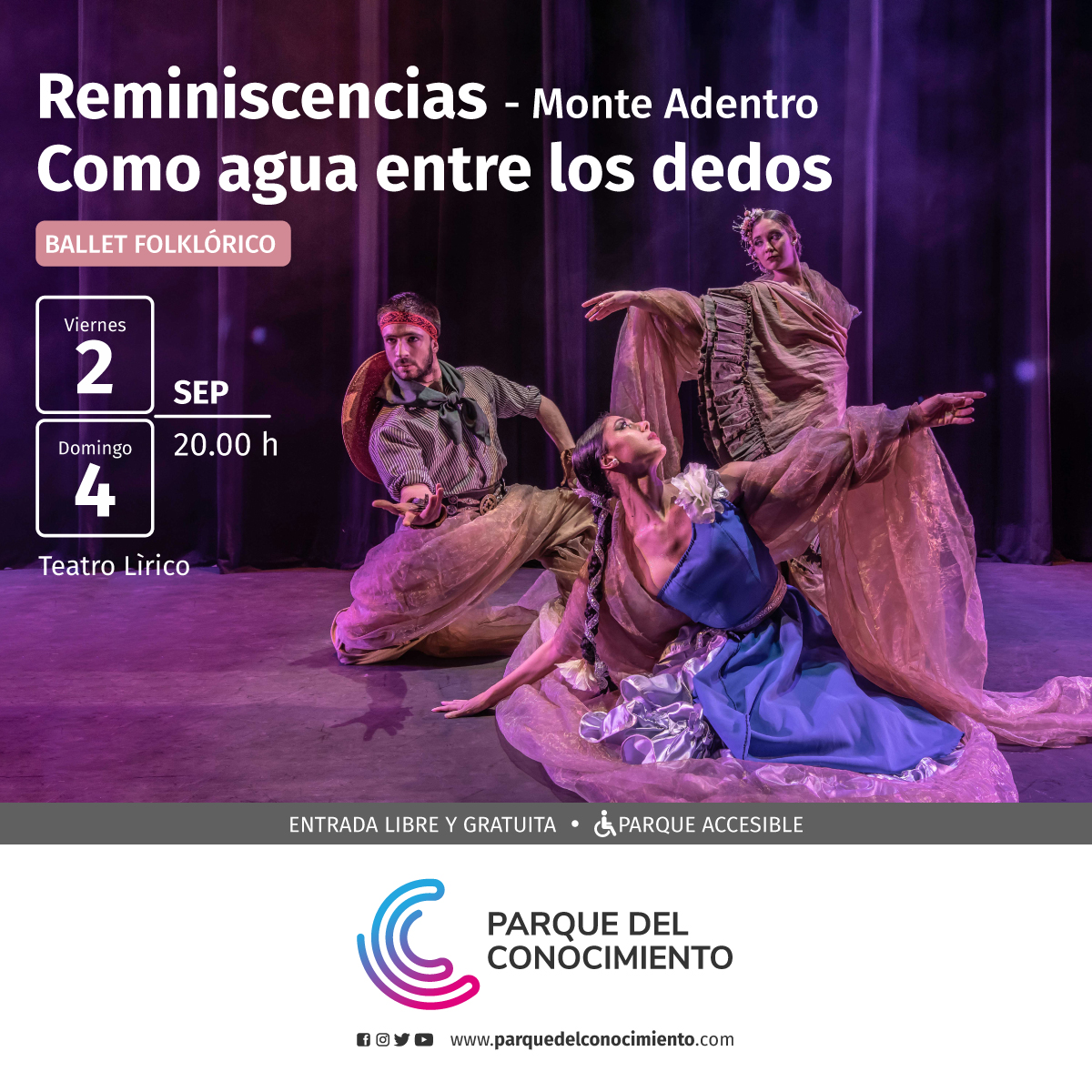 Este fin de semana, doble Gala con el Ballet Folklórico en el Teatro Lírico