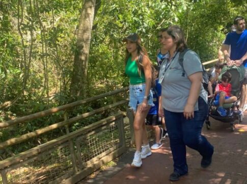 Antonela Roccuzzo en Iguazú