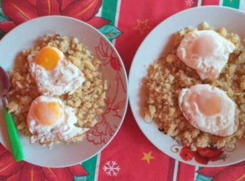Reviro con huevo frito