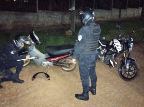 una motocicleta robada en Oberá