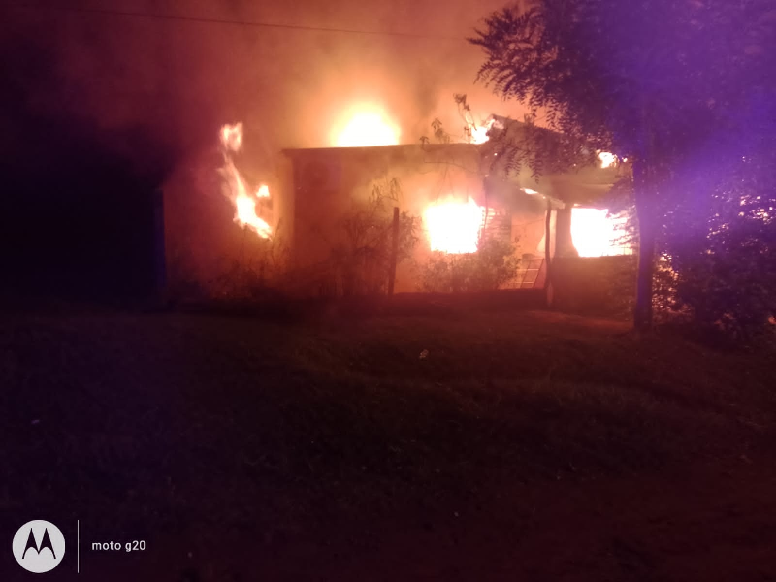 incendio de una vivienda en Candelaria