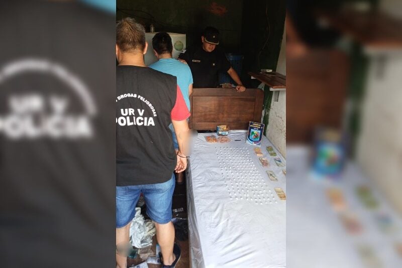 cocaína preparada para la distribución en Puerto Iguazú