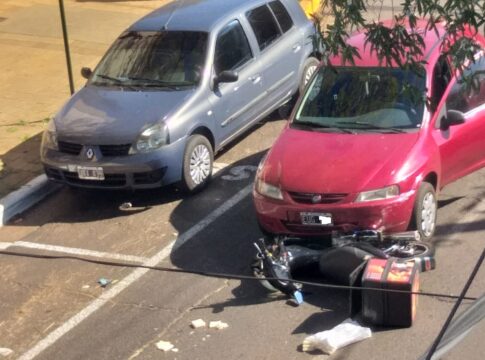 Fuerte choque en el microcentro posadeño