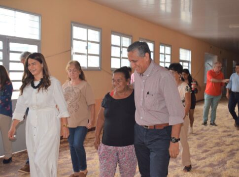 Tramo final de las obras en la Escuela 238 de Posadas