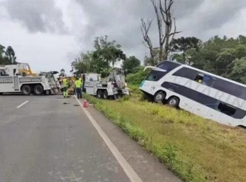 accidente de colectivo en Brasil