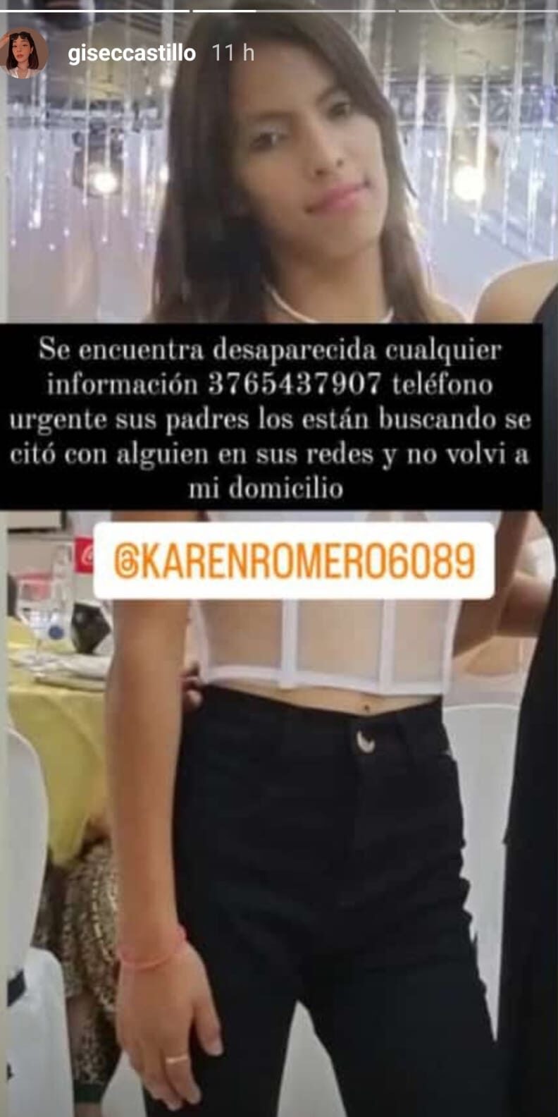 búsqueda de una adolescente en Posadas