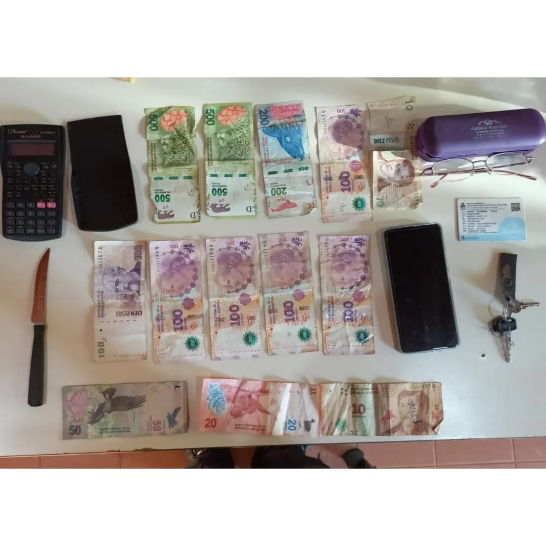 robarle la cartera en Oberá