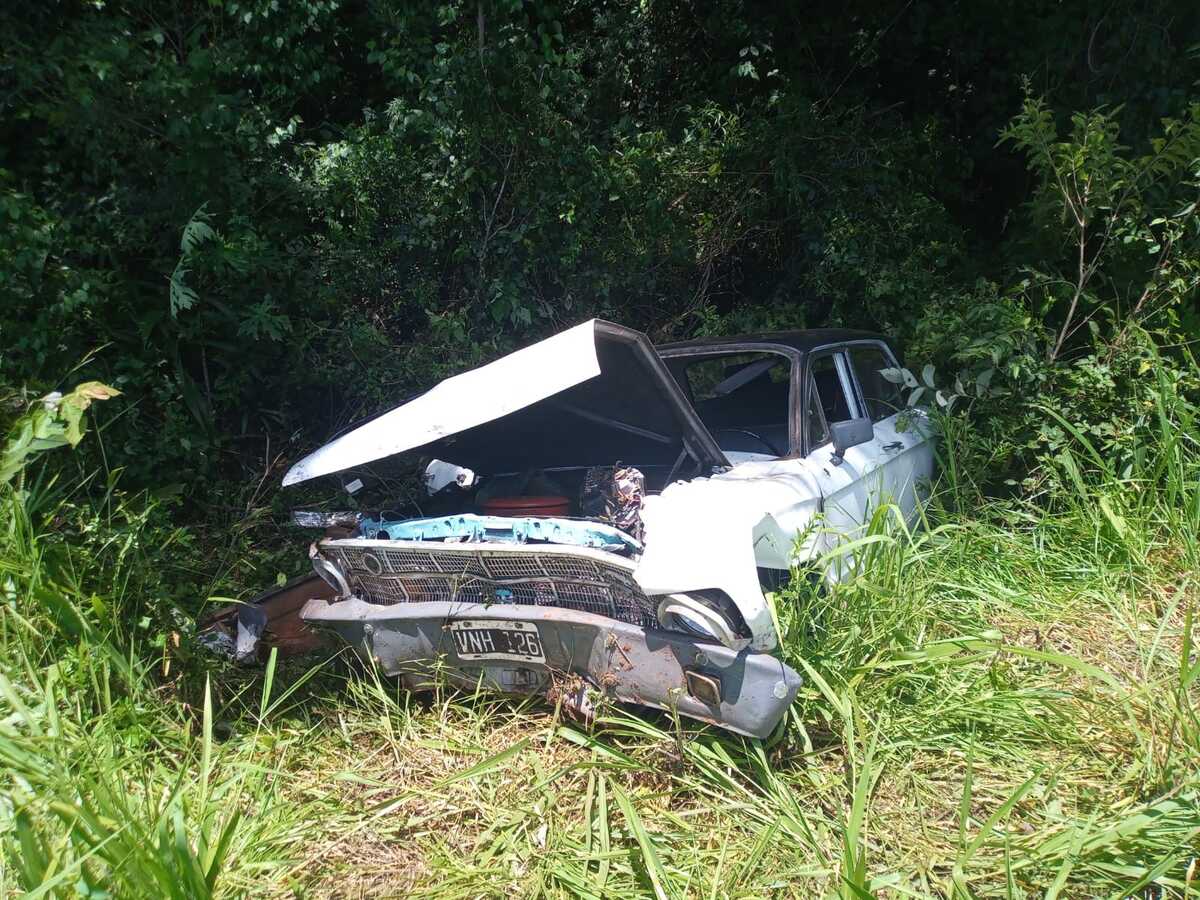 Un hombre perdió el control y despistó con su vehículo