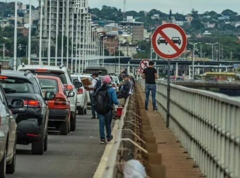 triple choque en el Puente