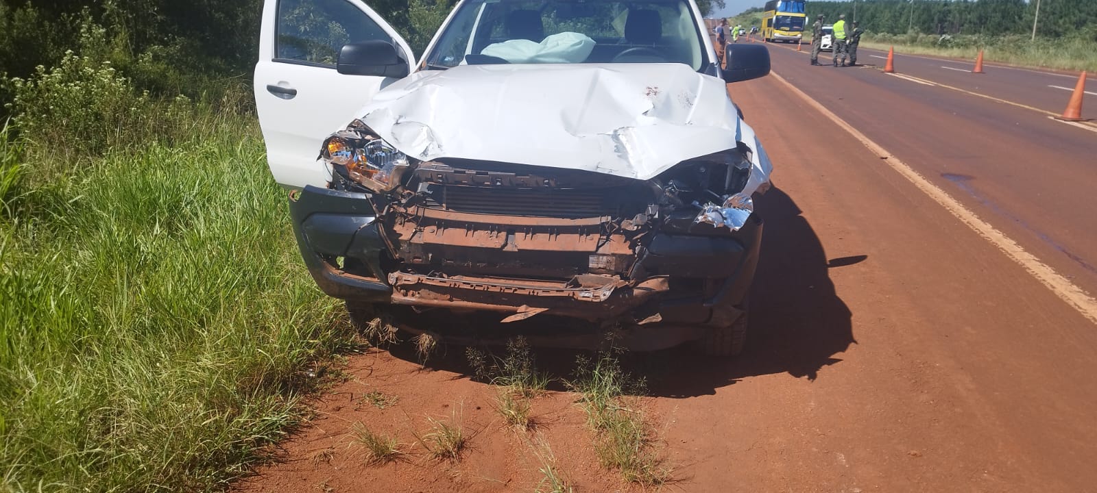 accidente automovilístico sobre ruta 12