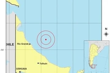 sismo en Tierra del Fuego