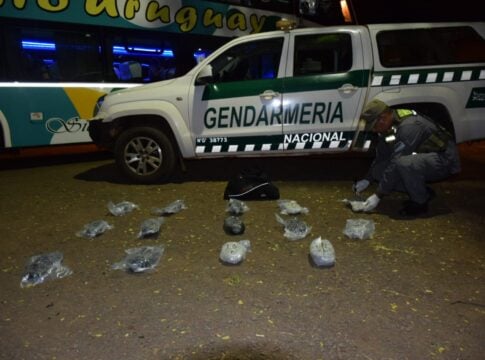 marihuana trasportada en un micro