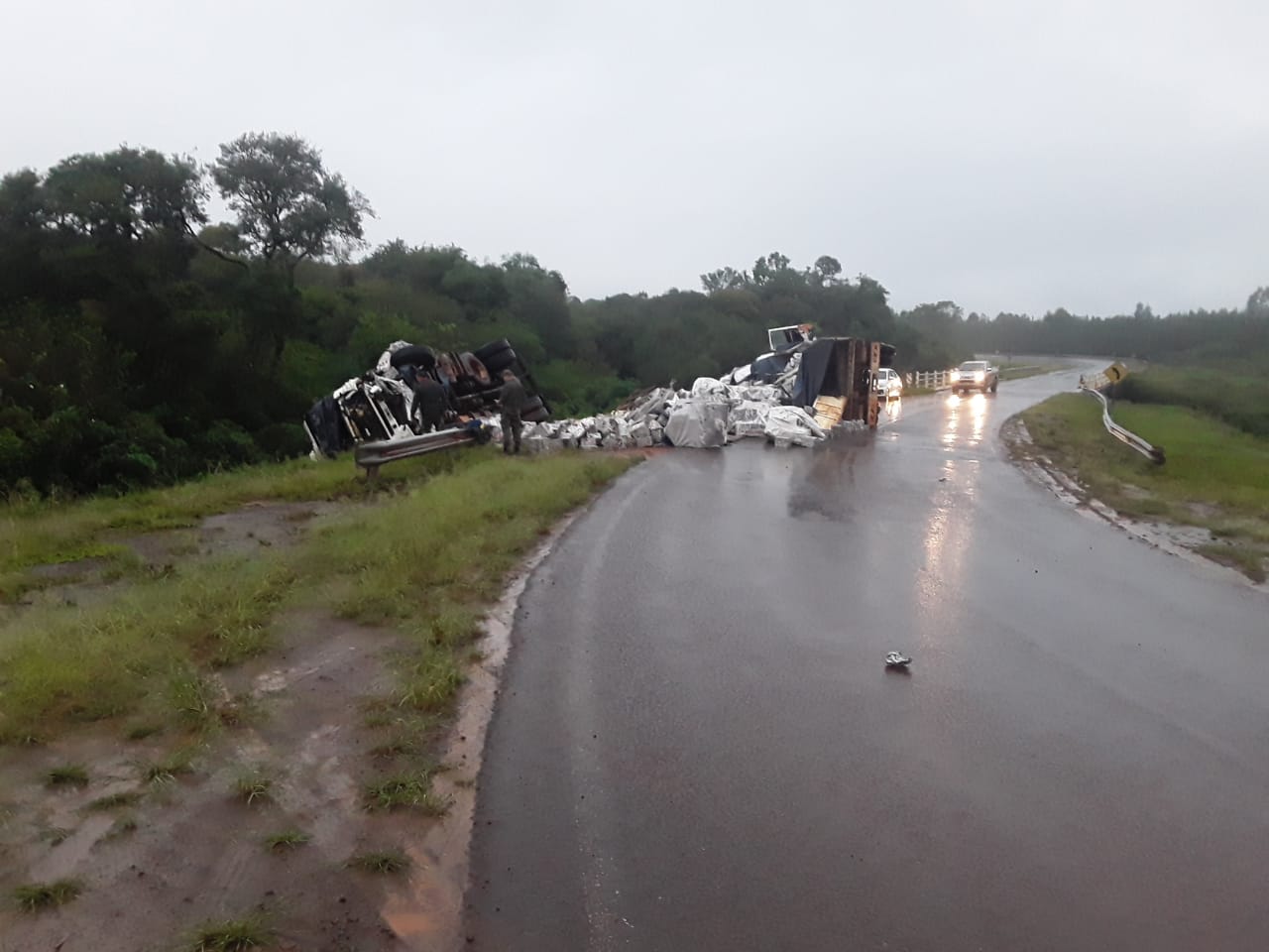 choque frontal de camiones