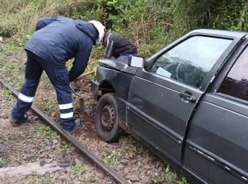 vías del tren en Garupá