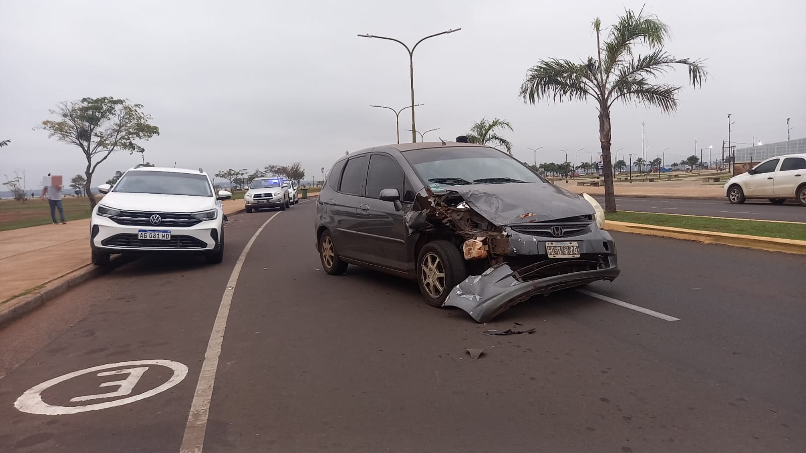 choque en la Costanera de Posadas