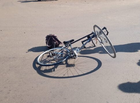 ciclista fue atropellado en Posadas