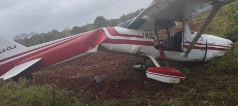 avioneta que se estrelló en Eldorado