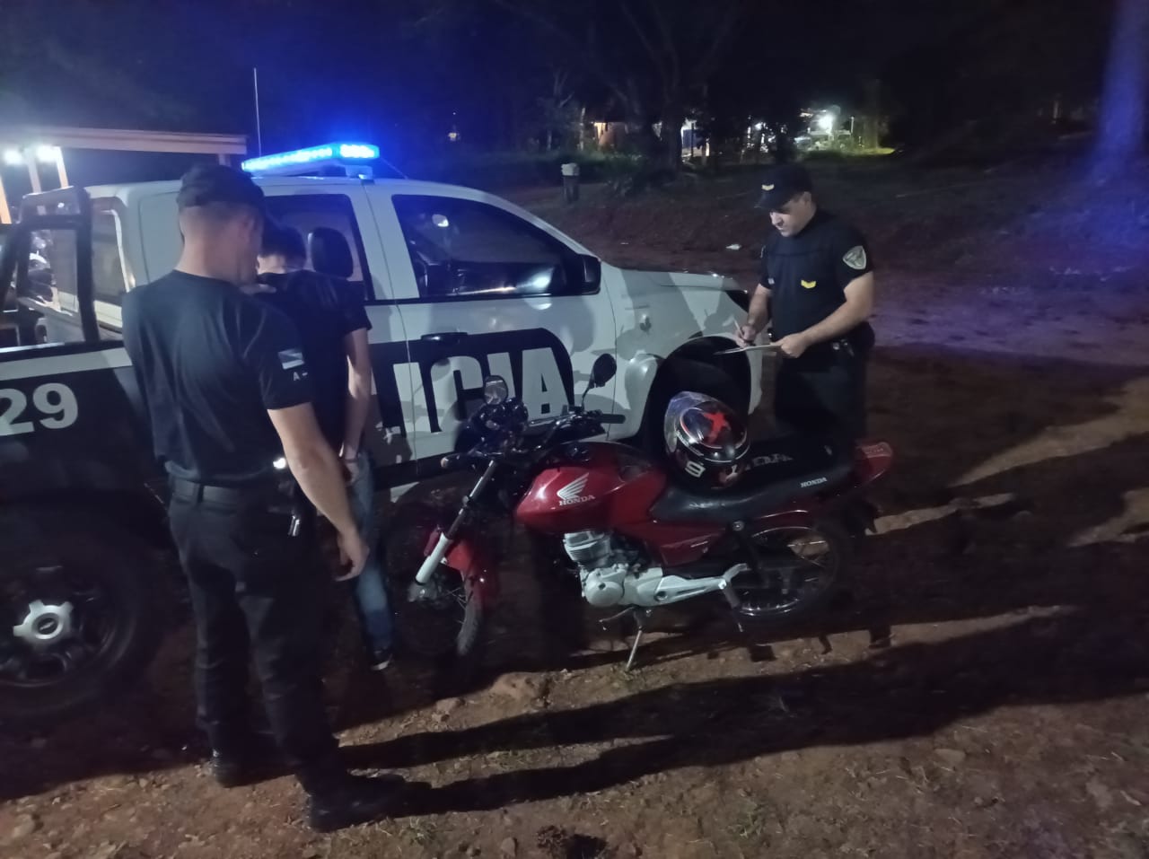 robó una moto