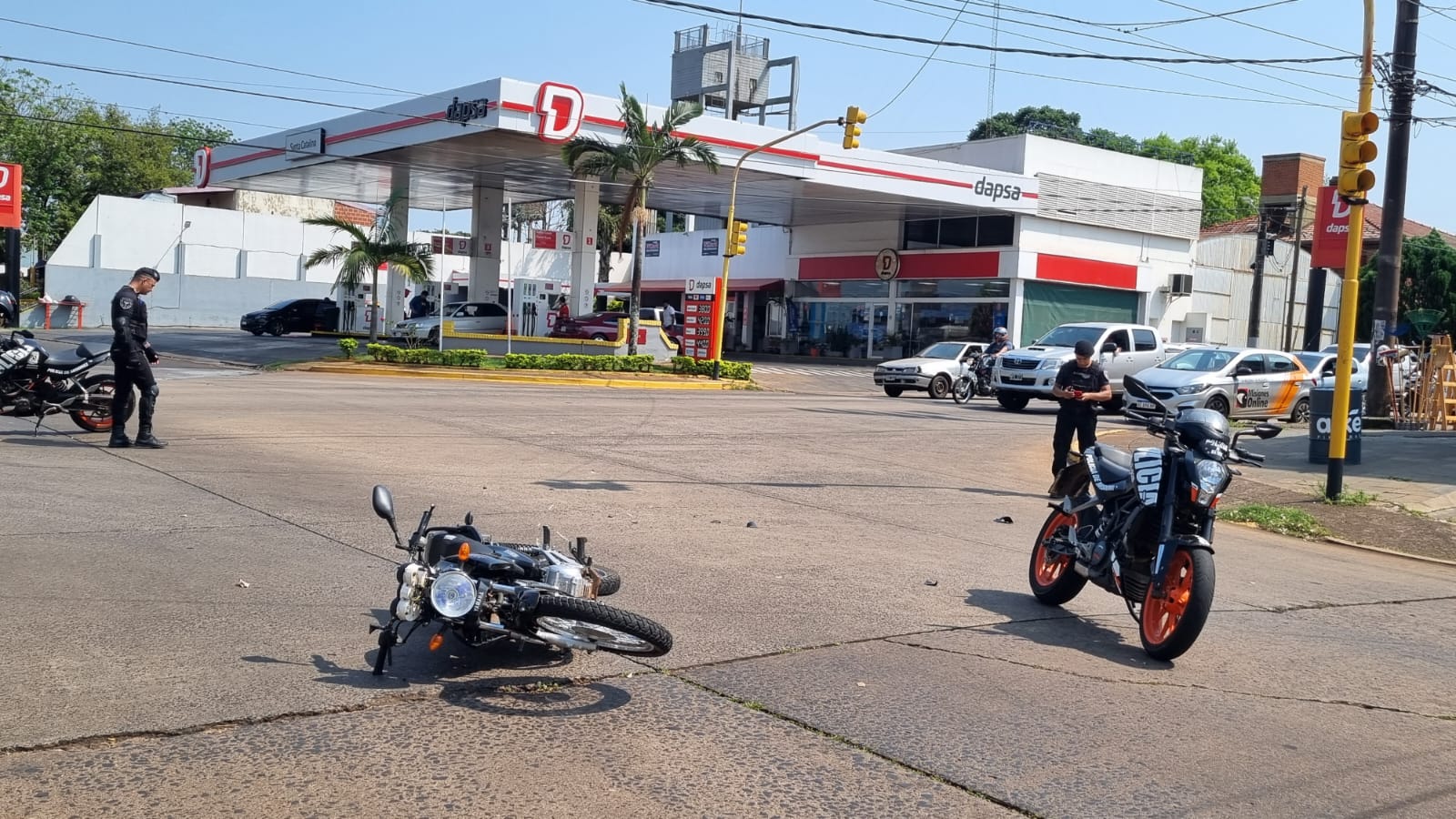 auto que se dio a la fuga en Posadas