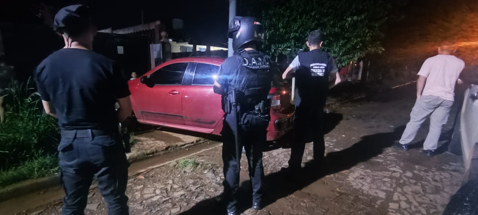 dañó la vidriera de un local comercial en Posadas