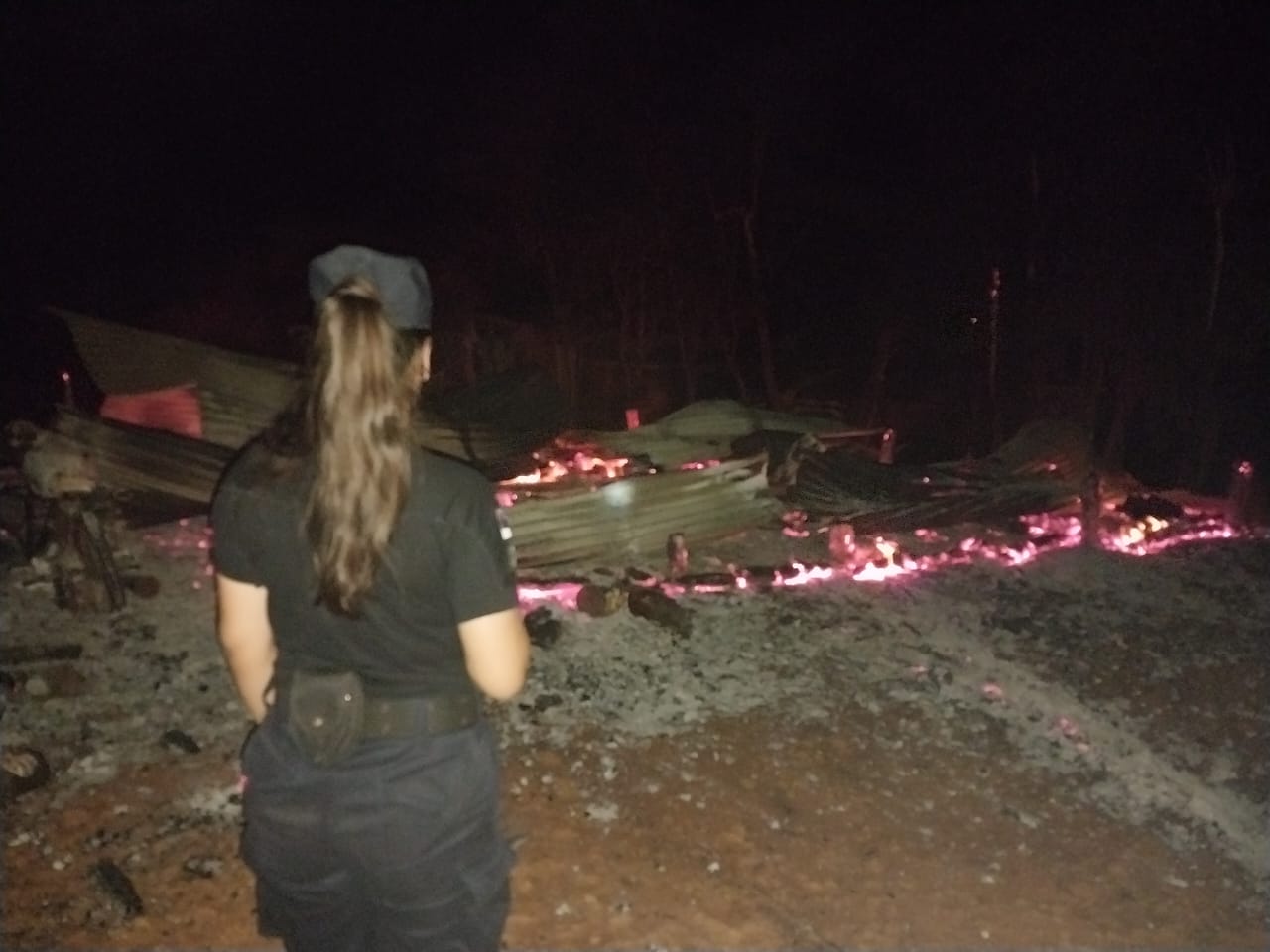 murió calcinada en El Soberbio