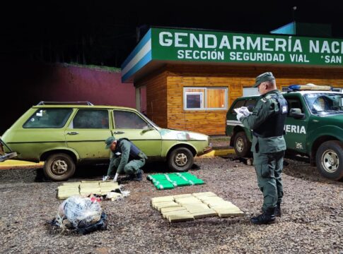 baúl cargado de marihuana