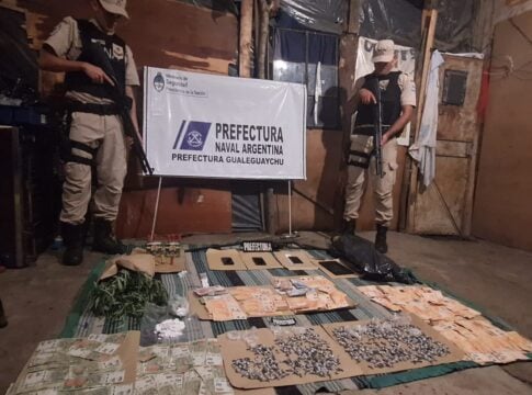 Prefectura desbarató una banda de narcotraficantes