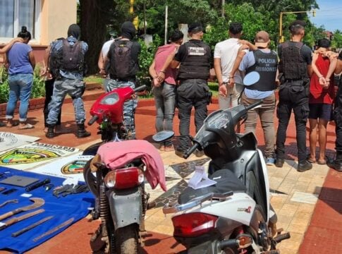 detenidos por robo en Jardín América