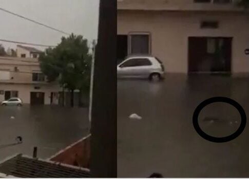 murió un hombre en medio de la tormenta