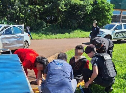 choque con un auto en Oberá