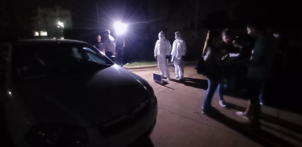 En la noche del jueves realizaron nuevos peritajes en el auto que conducía Jorge Daniel Acuña.