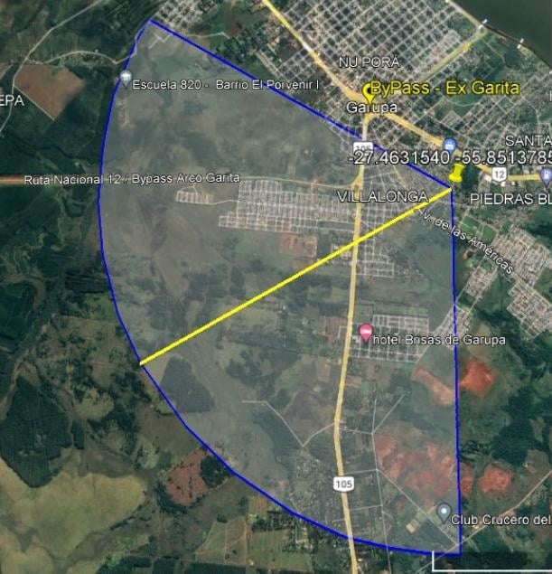 Esta es la zona donde marca la última señal el celular del chofer de Uber desaparecido.