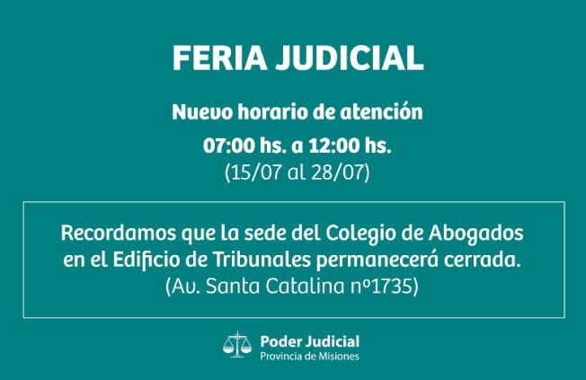 feria judicial
