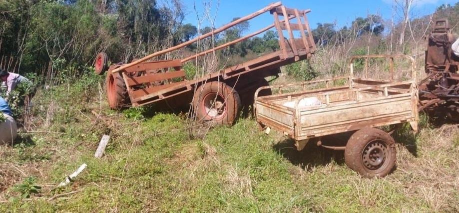 maquinista falleció tras volcar su tractor