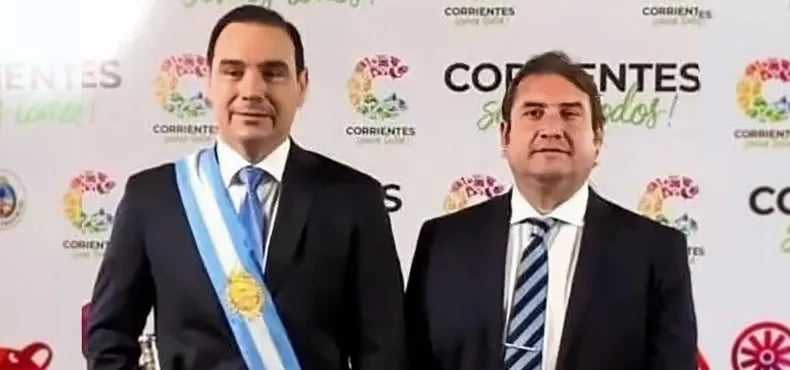 El gobernador Gustavo Valdés y el senador Diego Pellegrini.