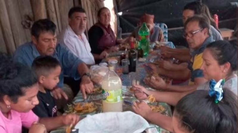 El almuerzo en la casa de la abuela Catalina, previo a la desaparición de Loan.