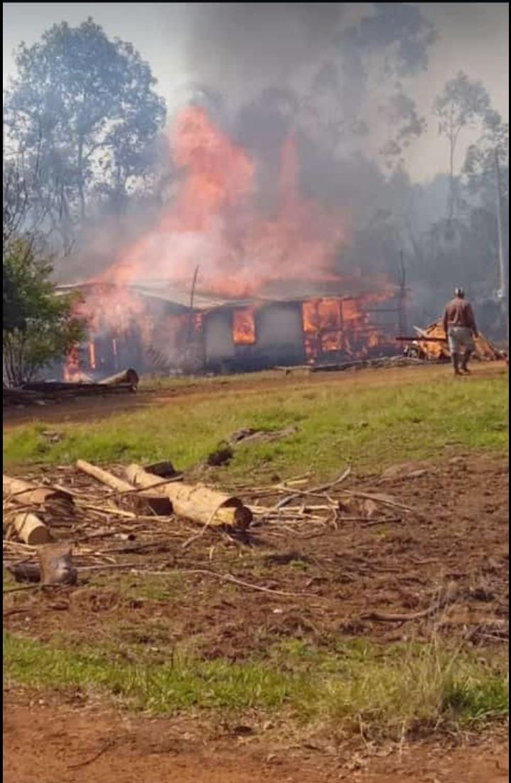 incendio de su vivienda en Fracrán