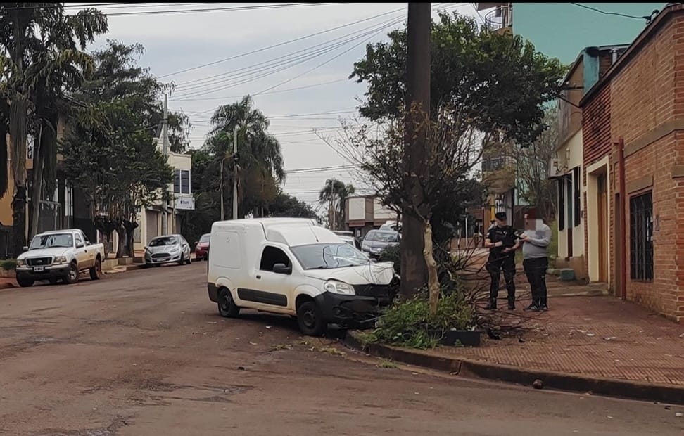 conductor borracho despistó