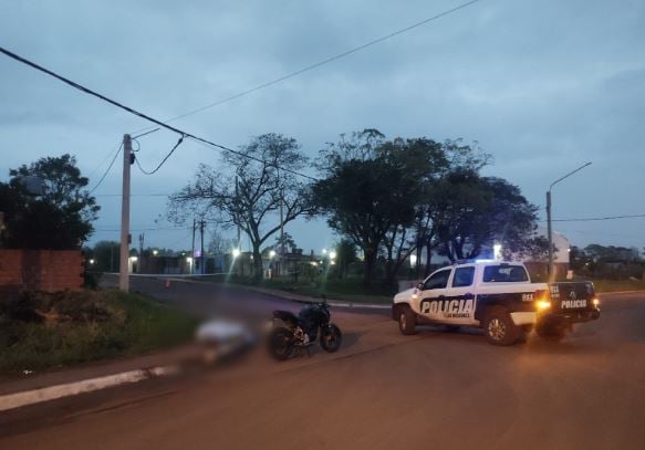 falleció un motociclista garupá