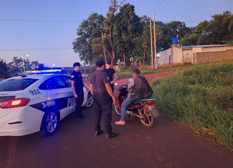 alcoholizado despistó en Oberá