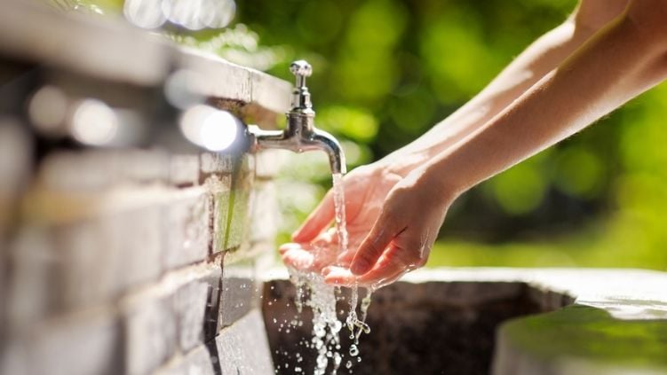 el agua aumentó
